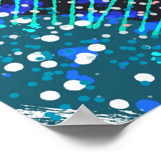 Saturn’s Rings: Maximalist Abstract Art  ポスター (角)