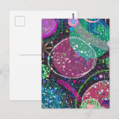 Saturn’s Rings: Maximalist Abstract Art ポストカード (正面/裏面)