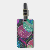 Saturn’s Rings: Maximalist Abstract Art ラゲッジタグ (正面縦)