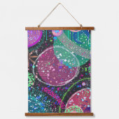 Saturn’s Rings: Maximalist Abstract Art 吊り下げ型タペストリー (正面)