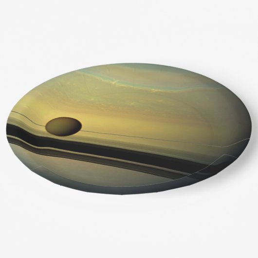 Saturn Tableware from the Celestial Collection ペーパープレート (アングル)