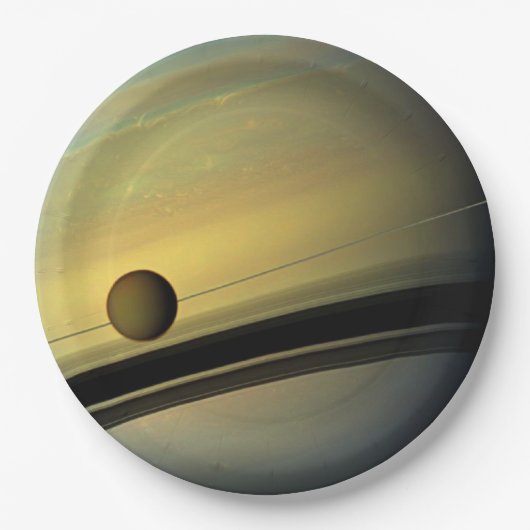 Saturn Tableware from the Celestial Collection ペーパープレート (正面)