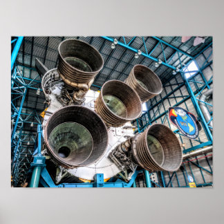 Saturn V Rocket Engine ポスター