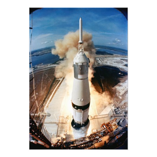 Saturn V Rocket launch 1969 Apollo Spacecraft フォトプリント (正面)