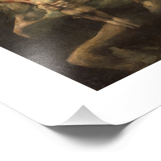 Saturno devorando a su hijo francisco de goya フォトプリント            (角)