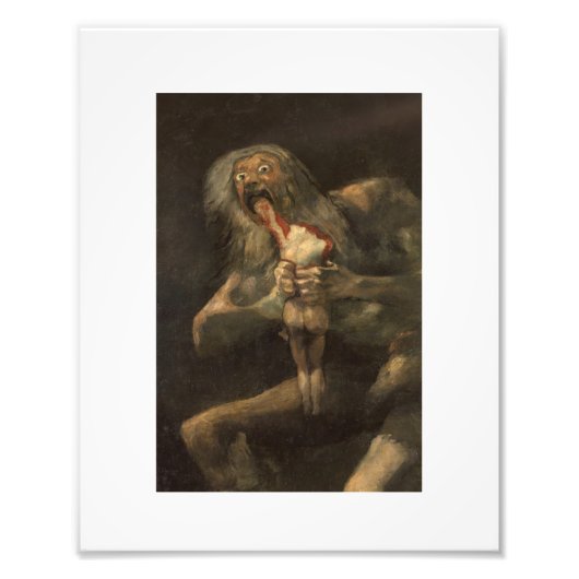 Saturno devorando a su hijo francisco de goya フォトプリント            (正面)