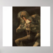 Saturno devorando a su hijo francisco de goya ポスター (正面)