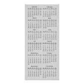 Saturn's Moons 2012カレンダービジネスラックカード ラックカード (裏面)