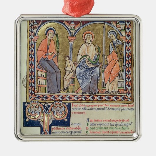 「Satyriconからの文法、方言および修辞 メタルオーナメント (正面)