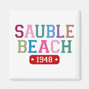 Saubleのビーチ1948年 マグネット