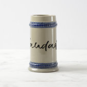 Saudadeブラックカスタマイズ可能 ビールジョッキ (中央)