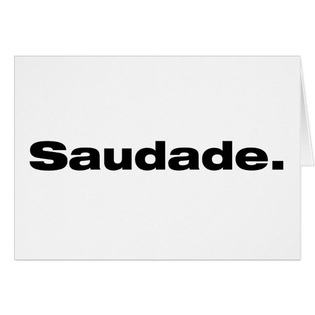 Saudade (正面横)