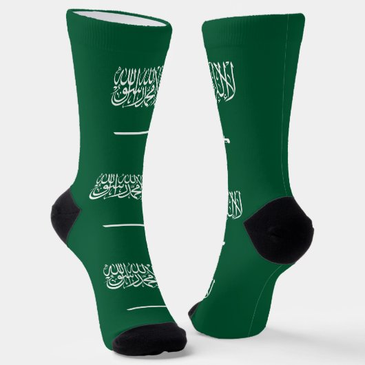 Saudi Arabia Flag ソックス (傾斜あり)