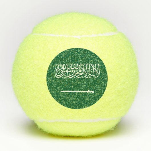 Saudi Arabia Flag テニスボール (正面)