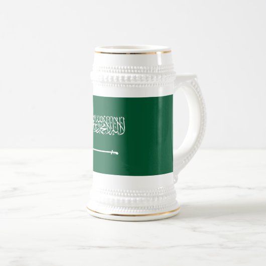 Saudi Arabia Flag ビールジョッキ (正面右)
