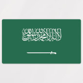 Saudi Arabia Flag ラベル (デザイン2)