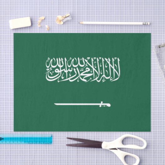 Saudi Arabia Flag 薄葉紙 (クラフト)