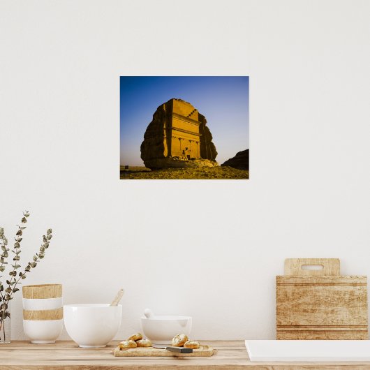 Saudi Arabia, site of Madain Saleh, ancient 4 ポスター (キッチン)