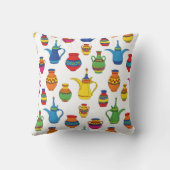 Saudi Arabian Pottery & Dallah Pattern クッション (裏面)