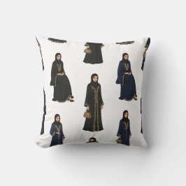 Saudi Women in  Abayas クッション