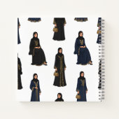 Saudi Women in  Abayas ノートブック (裏面)