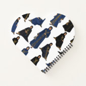 Saudi Women in  Abayas ノートブック (裏面)