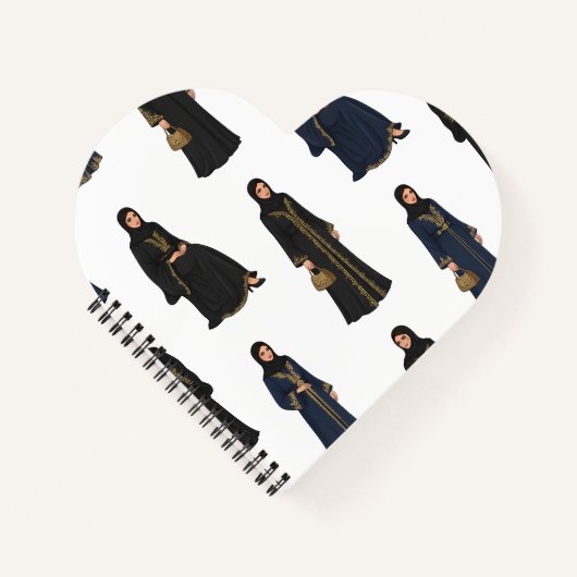 Saudi Women in  Abayas ノートブック (正面)