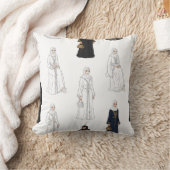 Saudi Women in Colorful Abayas Pattern クッション (ブランケット)