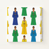 Saudi Women in Colorful dress ノートブック (裏面)