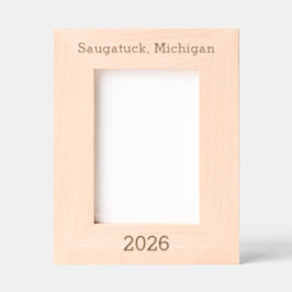 Saugatuck Michigan - Laser Engraved Frame  レーザー彫刻フレーム