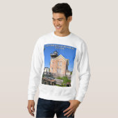 Saugerties Light house, Hudson River New York スウェットシャツ (正面フル)