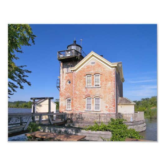 Saugerties Light house, Hudson River New York フォトプリント (正面)