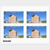 Saugerties Light house, Hudson River New York 長方形シール (シート)