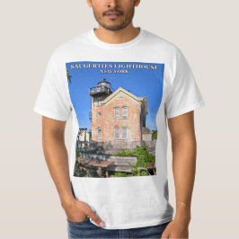 Saugerties Light house, Hudson River New York Tシャツ