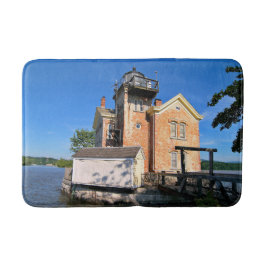 Saugerties Light house, New York Bus Mat バスマット
