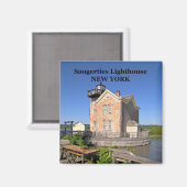 Saugerties Light house, New York Magnet マグネット (正面/裏面)