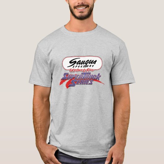 Saugus Speedway スーパートラックシリーズ Tシャツ (正面)
