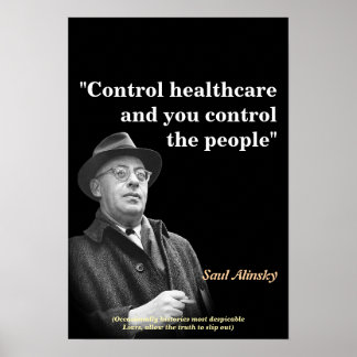 Saul Alinsky Quote On Healthcare ポスター