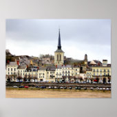 Saumur River Bank Scene Poster ポスター (正面)