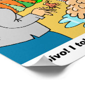 Sauna Cartoon Posters Featuring Toivo & Eino ポスター (角)