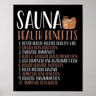 Sauna health benefits ポスター