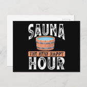 Sauna the new happy hour ポストカード (正面/裏面)