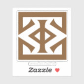 Sauronの正方形アイコンの目 シール (シート)