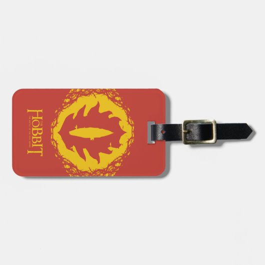 Sauronアイコンの目 ラゲッジタグ (正面横)