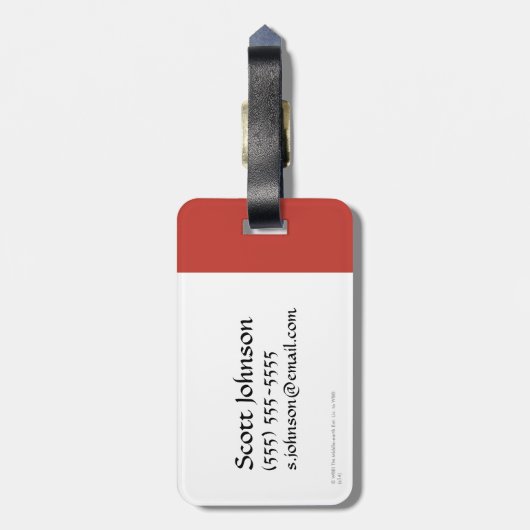 Sauronアイコンの目 ラゲッジタグ (裏面縦)