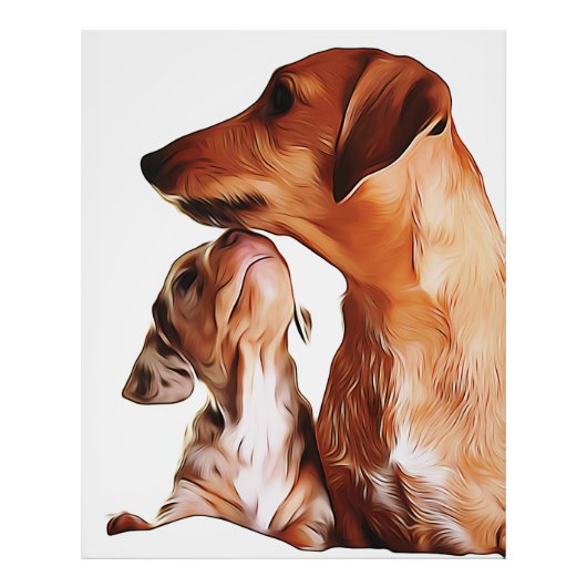 Sausage Dog Puppies 7 Weeks Dachshund Birthday Pos フォトプリント (正面)