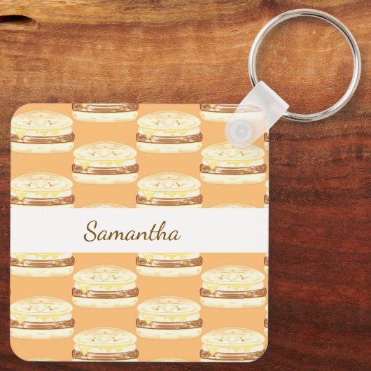 Sausage,Egg And Cheese Sandwich  キーホルダー (裏面)