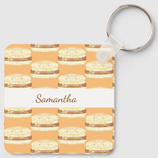 Sausage,Egg And Cheese Sandwich  キーホルダー (裏面)
