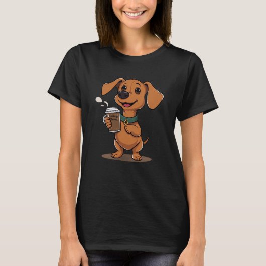 Sausage power Mini dachshund  Tシャツ (正面)