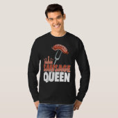 Sausage Queen Best Ever  Women Sausage Love Foodie Tシャツ (正面フル)